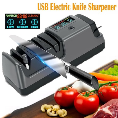 #ad Electric 5 in 1 Knife Sharpener 3 Rotational Speed Adjustable Knife Sharpener $36.98