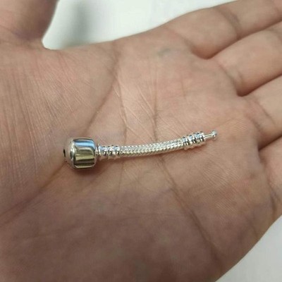 Extender 925 Sterling Silver Bracelet extender Fit Original Charm Beads.