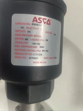 ASCO 8290B048 Stainless Steel Air-Operated 3/4" Angled Body Piston Valve, 4ELY9