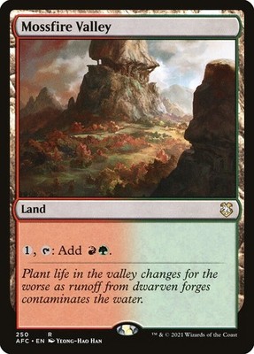 MTG Mossfire Valley (250/359) Adventures in the Forgotten Realms Commander LP