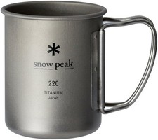 snow peak titanium single mug 220 capacity220ml