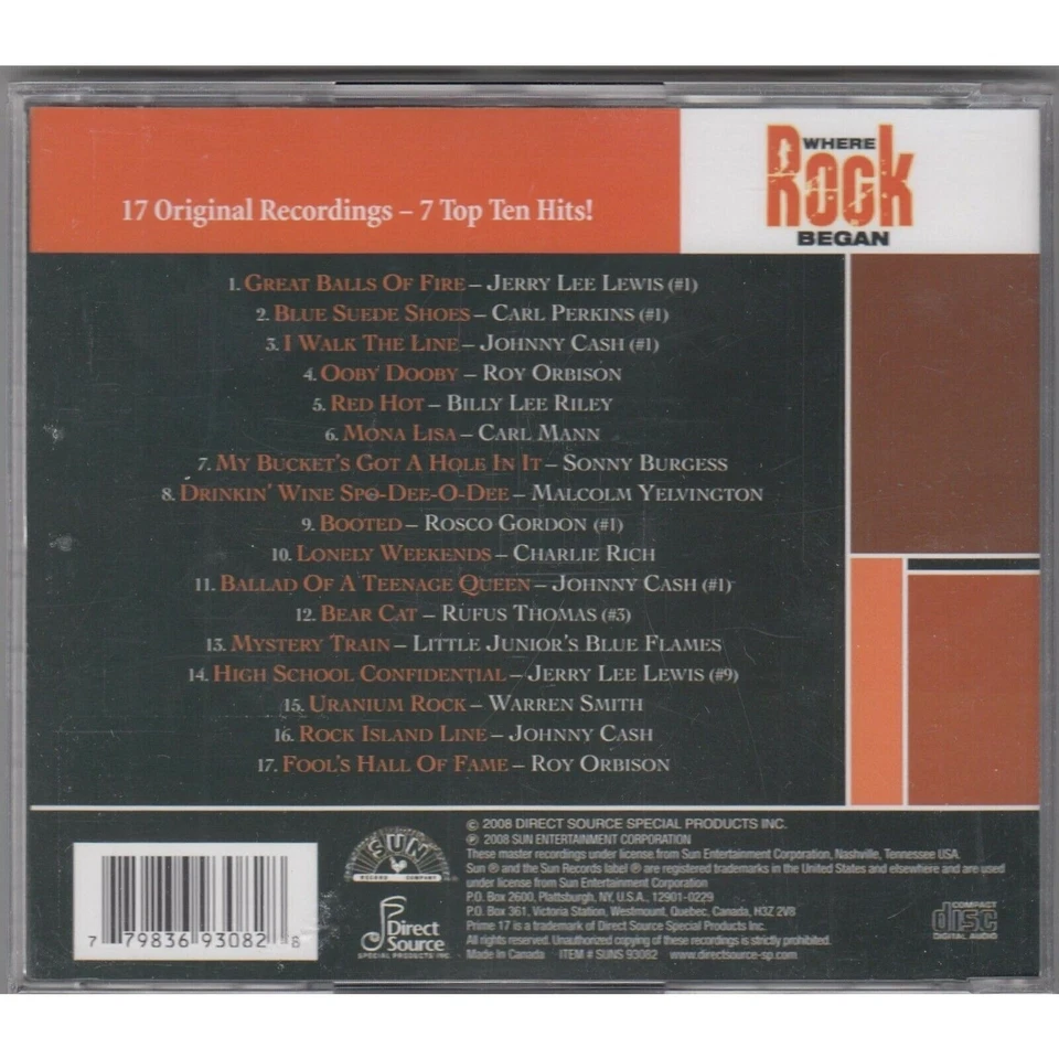 Where Rock Began by Various Artists (CD, 2008, Direct Source Special Products) - Image 2 of 2