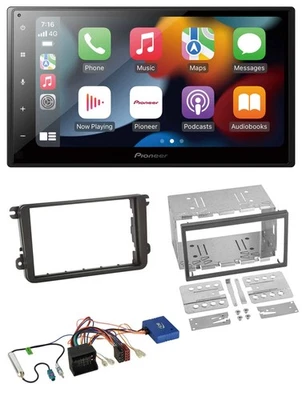 Pioneer DAB Bluetooth 2DIN USB CAN-Bus Autoradio für VW Golf V VI Touran Passat - Bild 1 von 4