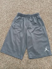 Grey Mesh Jordan Shorts Youth Large Have Pockets