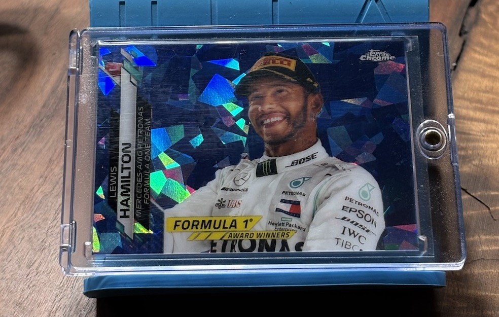 LEWIS HAMILTON England Mercedes 2020 Topps Chrome F1 SAPPHIRE EDT. #197 🔵⭐️🏁