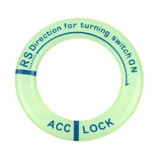 Aluminum Luminous Ignition Key Ring Switch Sticker 3M Tape Decal Sticker Blue C
