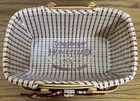 LONGABERGER 2000 Homestead Woven Memories BASKET w/plastic protector  NICE! — photo 2