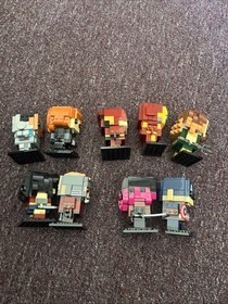 Lego BRICKHEADZ Superhero Lot Of 9 AQUA MAN IRON MAN FLASH WONDERWOMAN AND MORE