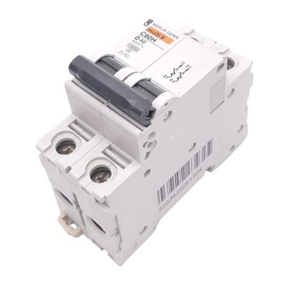 Disjoncteur Merlin Gerin C60H D40 - 40A, Courbe D, 3 Pôles, 15kA, Avec Contact Auxiliaire OF 1W - Occasion Fonctionnel