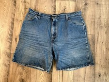 VTG Levi's Tapered Denim Shorts Womens 18 W Light Wash USA 90s Orange Tab