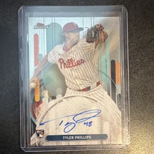 Topps 2025 Finest Tyler Phillips Rookie Autograph Philadelphia Phillies FA-TP
