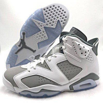 Nike Air Jordan Retro 6 COOL GREY 2023 White CT8529-100 Men 10.5 New