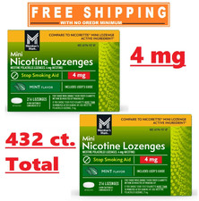 2 Pack - Member s Mark Nicotine Mini Lozenge,Flavor: Mint 4 MG . 216 ct.
