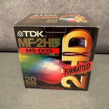 20 x TDK 3,5 Zoll MF-2HD Disketten Disks MS-D...