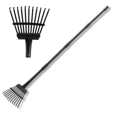 Small Rakes for Garden Beds,11 Tines Heavy Duty Metal Yard 11 Tines Small Rake