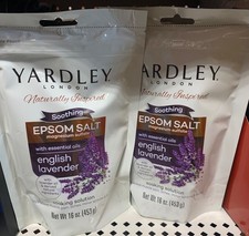  2 Yardley London - English Lavender Epsom Salt With Essential Oils- 16oz Bag