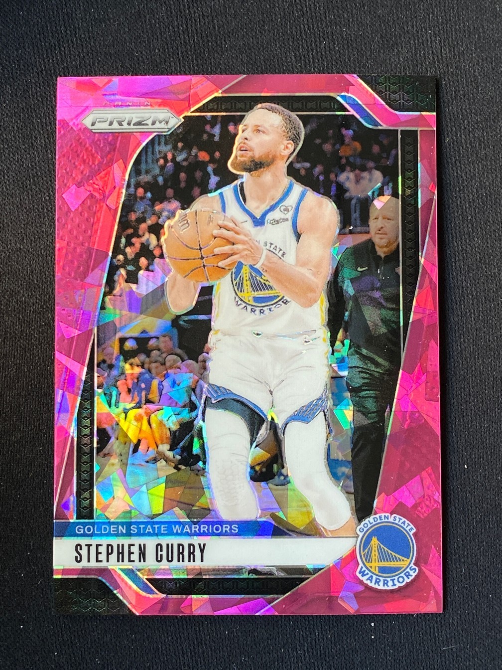 Stephen Curry 2024-25 Panini Prizm Pink Ice Warriors #134