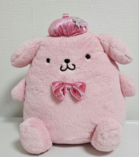Sanrio Pompom Purin Grande Suave Relleno Rosa Sakura Flor de Cerezo Kawaii FuRyu Nuevo