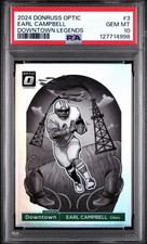 2024 Panini Donruss Optic Downtown Legends Earl Campbell #3 PSA 10
