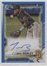 2021 Bowman Chrome Prospect HTA Choice Refractor 101/150 Jordy Barley Auto 0wg1