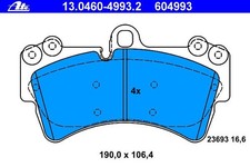 ATE BREMSBELÄGE VORNE + HINTEN für AUDI Q7 4L PORSCHE CAYENNE 9P VW TOUAREG 7L