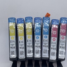 Lot Of 7 Genuine HP 935 Tricolor Cyan Magenta Yellow Ink Cartridges