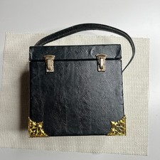 Antique Leather Camera Case Lift Dot Snap Hard Case 1920s 1930s Vintage
