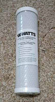 Watts Activated Carbon Block Filter Cartridge Model # F109009 5 Micron