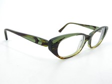 Jean Lafont Magnolia Eyeglasses FRAMES 414 Green Brown 53 13-140 Cat Eye M139