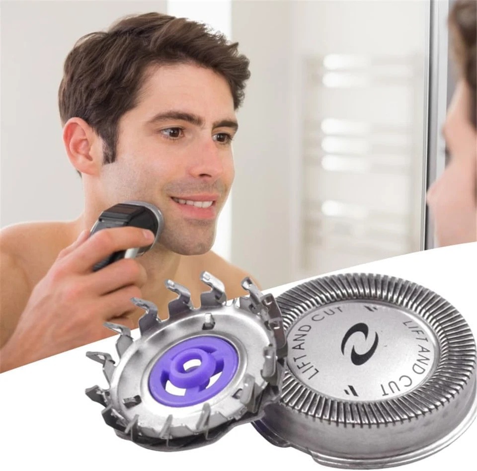 3 Testine Di Rasatura Da Uomo per Rasoio Elettrico Philips HQ4 HQ55 HQ40 HQ851 H - Immagine 4 di 4