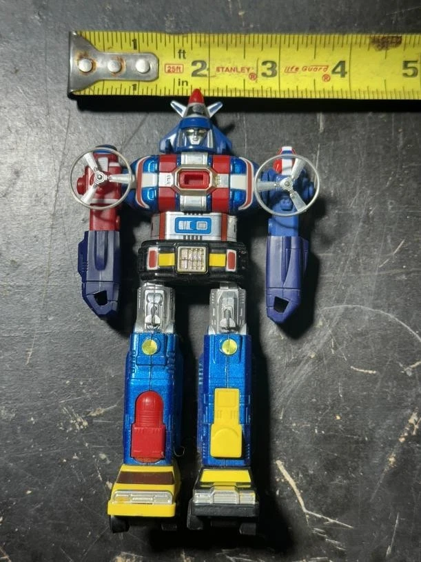 Voltron 6 英寸 Miniture 压铸金属太空战士人偶机器人日本复古 1985 — 第 3/4 张图片
