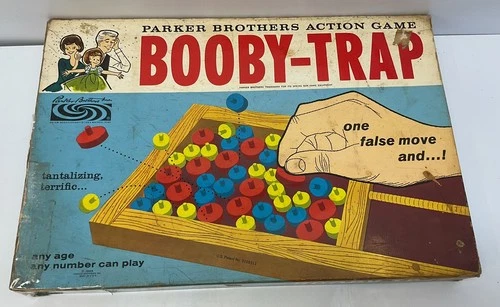 Vintage Original 1965 Booby-Trap Parker Brothers Action Game Retro Family Fun