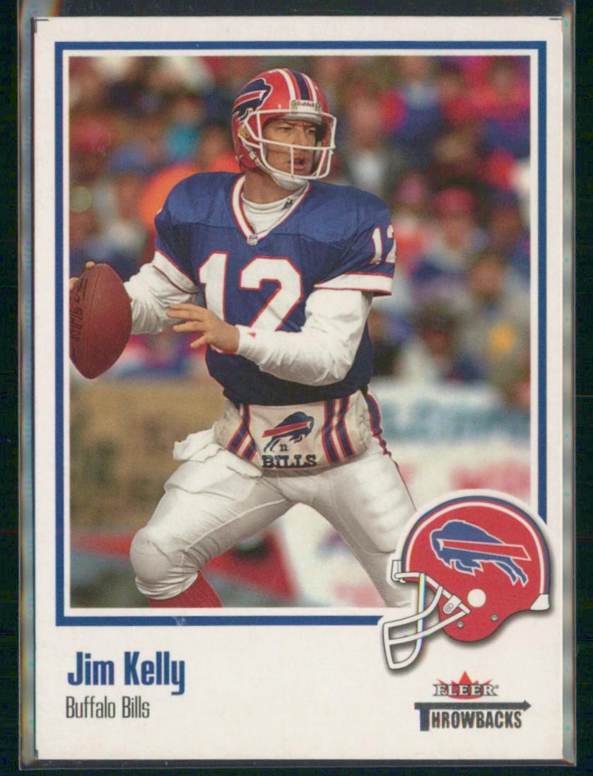 2002 Fleer Throwbacks Jim Kelly #44 Buffalo Bills