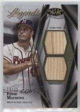 2022 Topps Tier One Legends Relics 23/25 Eddie Mathews Dual Patch HOF 0oc8