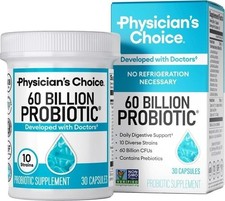 Physician's Choice 60B Probiotics 10 Strains with Organic Prebiotics Gut