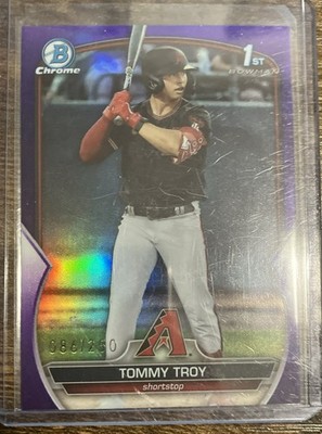 2023 Bowman Draft - Chrome Tommy Troy #BDC-103 Purple Refractor /250 (RC)