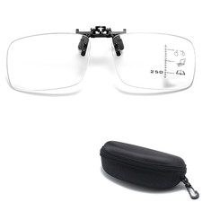 Progressive Multifocal Reading Glasses Clip On Flip Up Anti Blue Light Readers