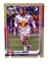 Thierry Henry 2025 Topps Chrome MLS Gold Wave Refractor #/50 NY Red Bulls