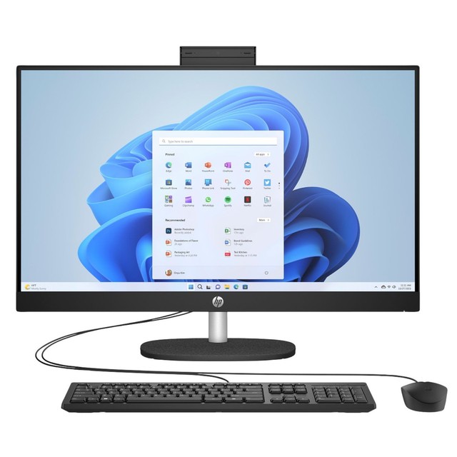 HP 27-CR1000T 27" FHD IPS Intel Ultra 5 125U 8GB 512GB SSD W11H AIO Desktop, BK