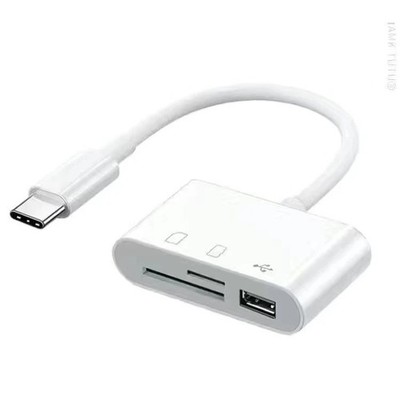 USB C SD Kartenleser, Micro SD auf Typ C OTG Adapter für SDHC SDXC TF