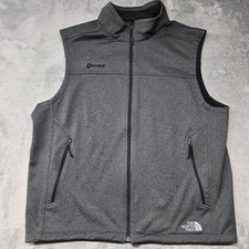 The North Face Full Zip WindWall Softshell Vest Mens XL Gray NF0A3LGZ Principal