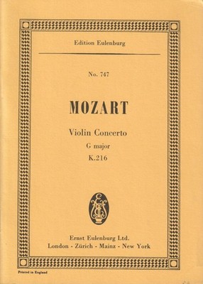 Violin Concerto, G Major, K. 216