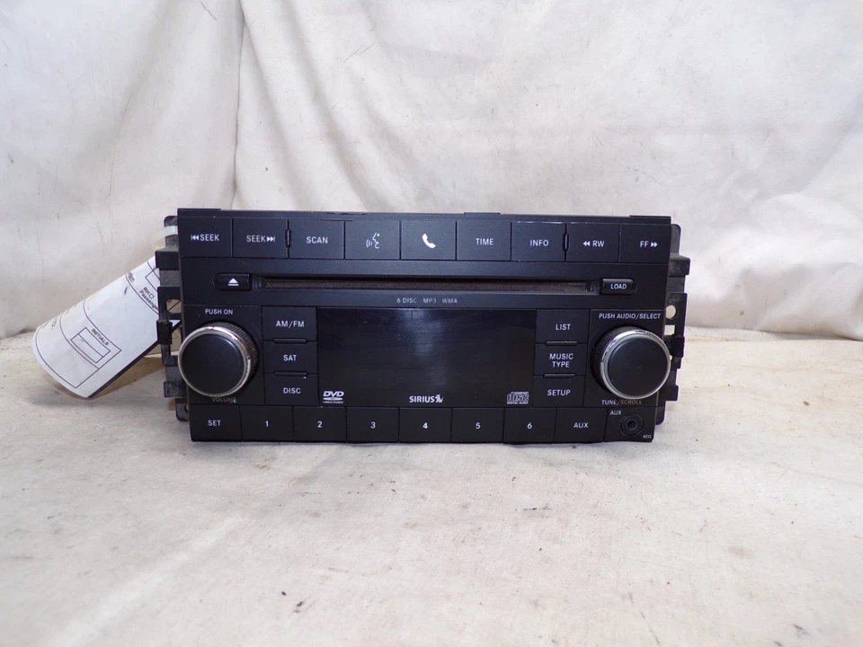 08-10 Dodge Chrysler Jeep Radio Baja Velocidad 6 Reproductor de CD REQ 05064948AC VTZ59 Foto 2 de 4