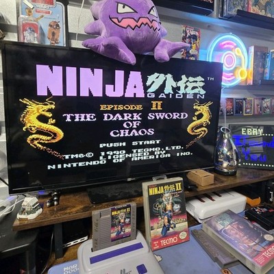 Ninja Gaiden II 2 - Game Cartridge And Case Org Art (No Manual) Actually Tested