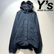 Yohji Yamamoto Y's Wrinkle-processed design zip-up hoodie nylon jacket 3