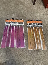 Lot Of 12 Items 60 Value Sparkling Glitter Hair Strands Halloween Goth NWT
