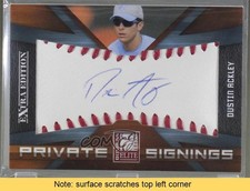 2009 Donruss Elite Extra Edition Private Signings Dustin Ackley Auto READ 2x6