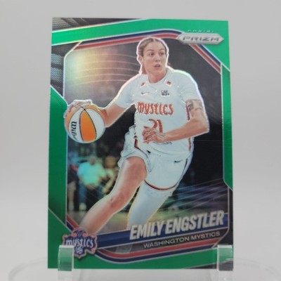 2025 Panini Prizm WNBA #84 Emily Engstler Green Prizm Washington Mystics