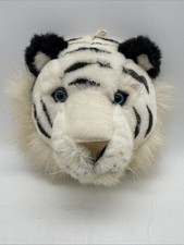 White Tiger Plush Wall Mount Beverly Hills Teddy Bear Co 7 inch Nursery Jungle