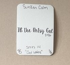 Sunken Calm, ACEO Art Card, Cool Waters, Original, Acrylic, TBtheArtsyGal — photo 2